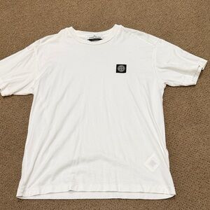 Stone Island White Short Sleeve Tee